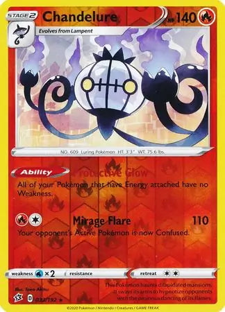 Rebel Clash Chandelure #33/192 reverse holo